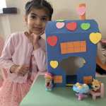 Seerat made a House out of junk modelling